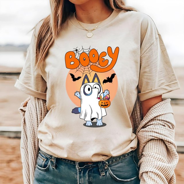 Booey Halloween TShirt, Cute Bluey Ghost TShirt, Funny Spooky Season