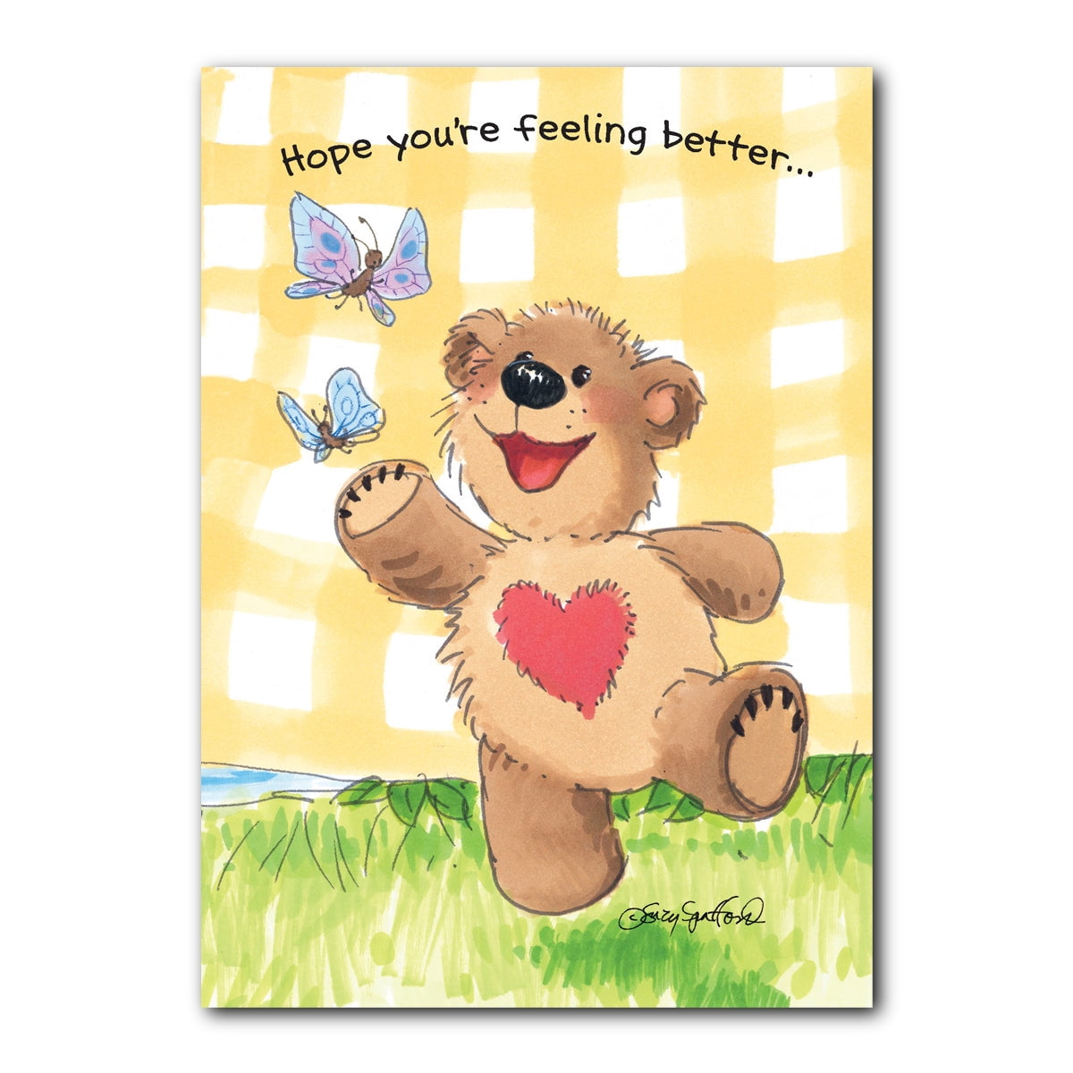 Boof's Butterflies Get Well Greeting Card - Walmart.com