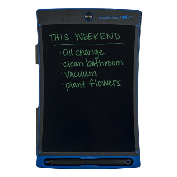 Boogie Board Jot 8.5" Reusable LCD Writing Pad/Tablet 8.5" Screen in Blue with Black Folio Cover