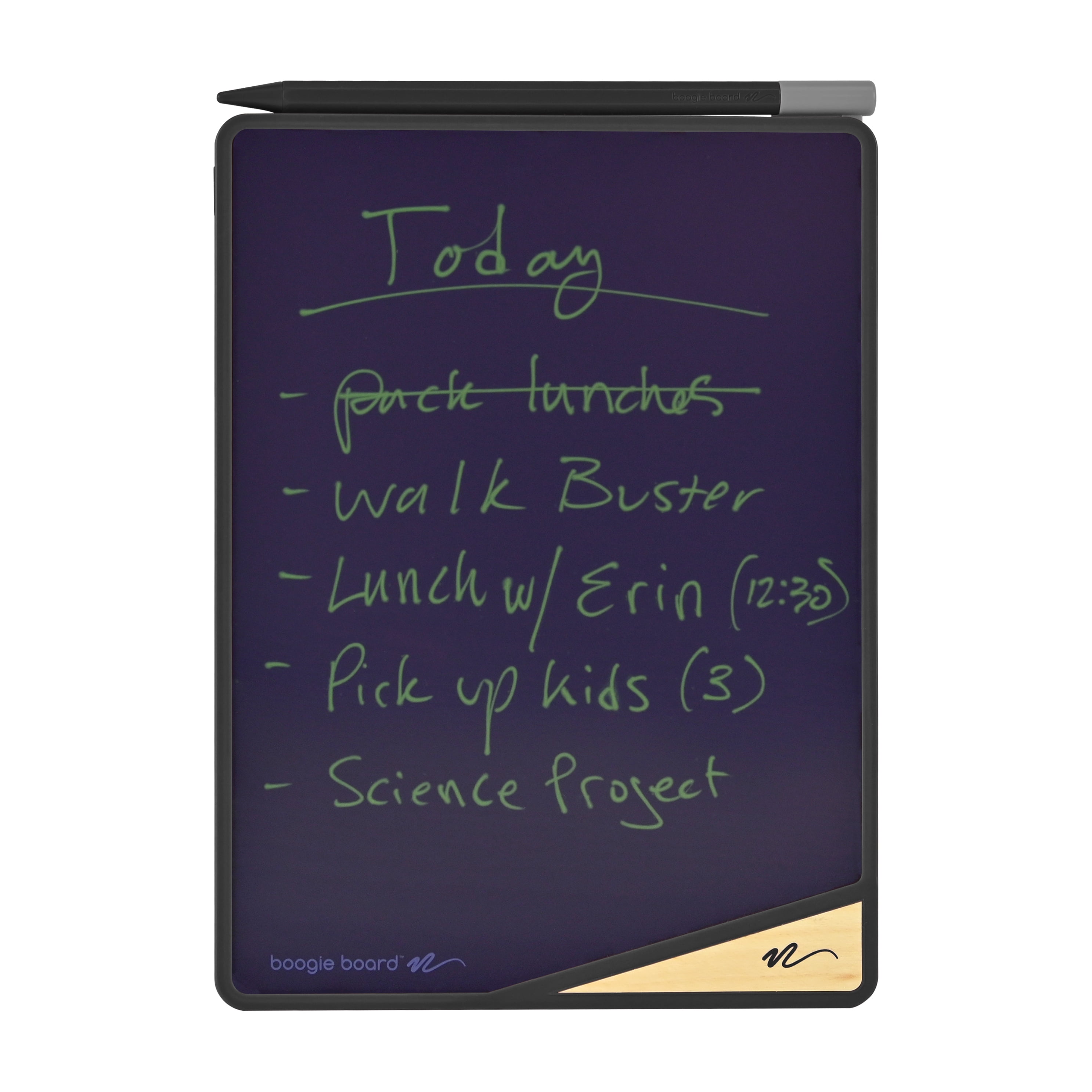 Boogie Board VersaBoard Reusable Writing Tablet 8.5" with Kickstand, Onyx Black