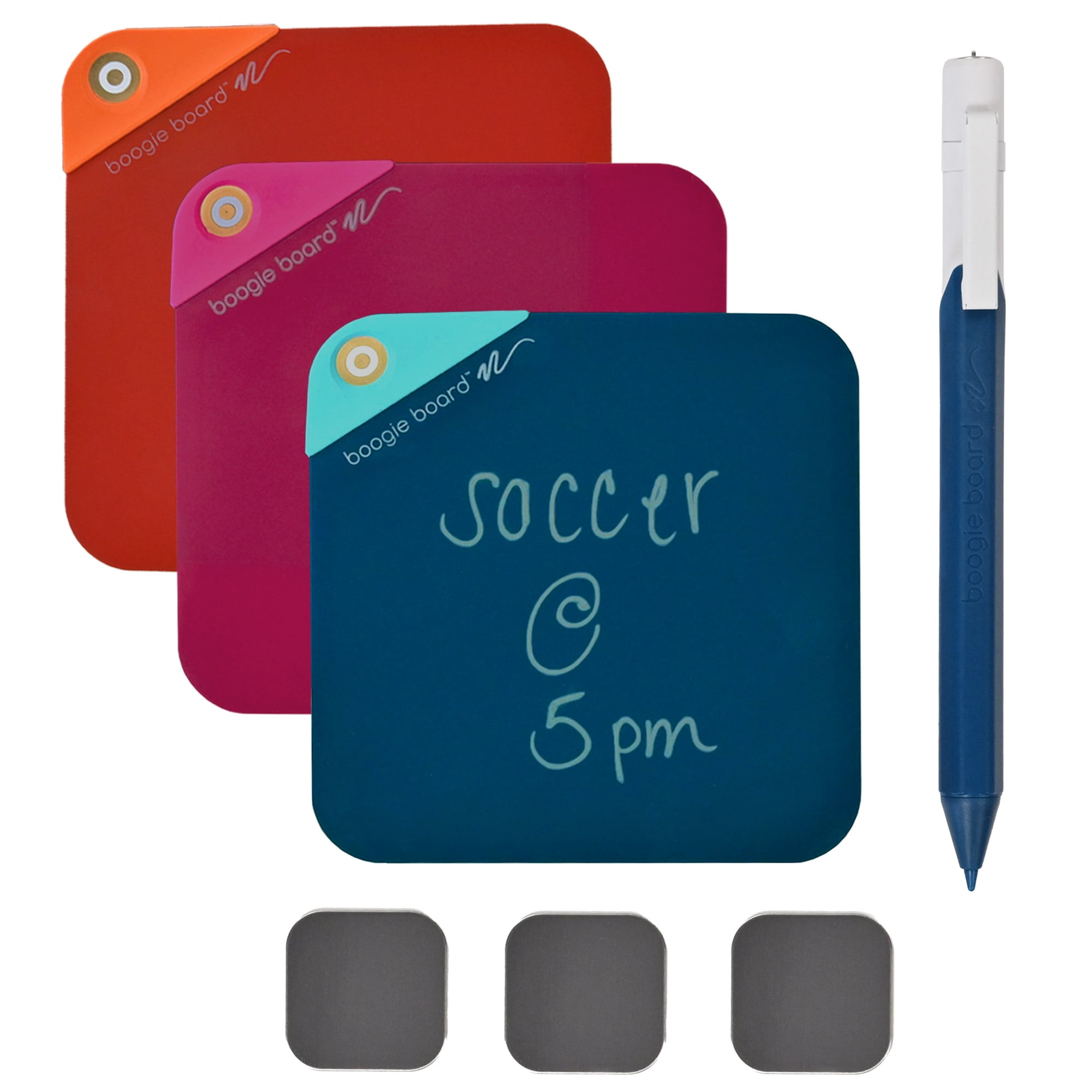 Boogie Board Erasable VersaNotes 4x4, Starter Pack of 3 Reusable, No
