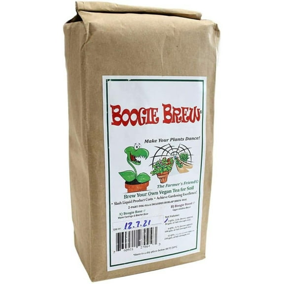 Boogie Brew 16 lb Heavy Harvest Compost Tea Fertilizer 2-Part, Makes 280 Gallons
