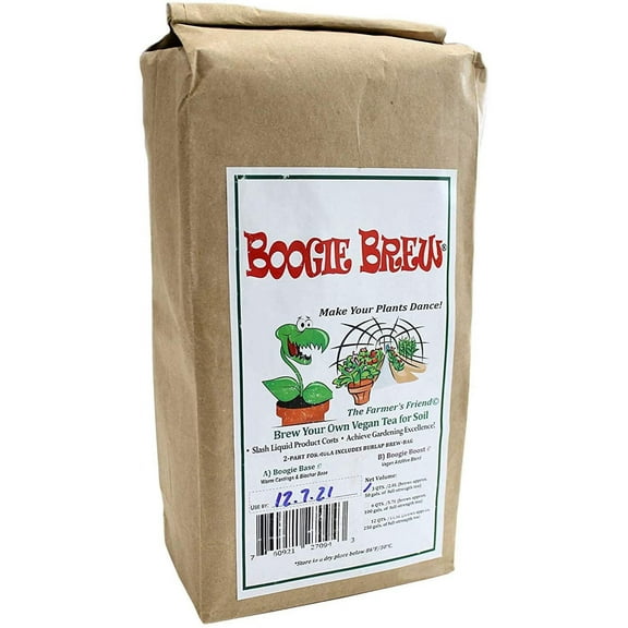 Boogie Brew 3 lb Heavy Harvest Compost Tea Fertilizer 2-Part, Makes 50 Gallons
