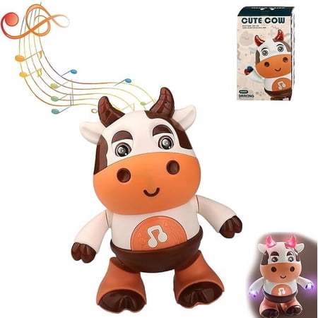 Boogie Cow Light Up Dancing Cow, Boogie Cow Light up Dancing Cow for Active Fun, Dancing Cow Toy, Musical Boogiecow Toy, 2024 New Musical Dancing Cow/Deer Toy with Music and LED Lights