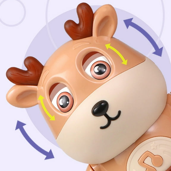 Boogie Cow Light up Dancing Cow, Dancing Cow Toy, Musical Boogiecow Toy, Interactive Music Cow Crawling Toy, Baby Animal Sounds Toy, Toddler Sensory Educational Toys with Light