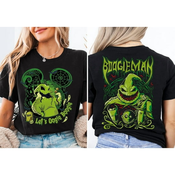 Boogie Man Shirt, Halloween Boogie T-Shirt, The Nightmare Before Christmas, Oogie Boogie Shirt, Boogieman Tee, Family Halloween Party 2025,Black Color,Size 3XL