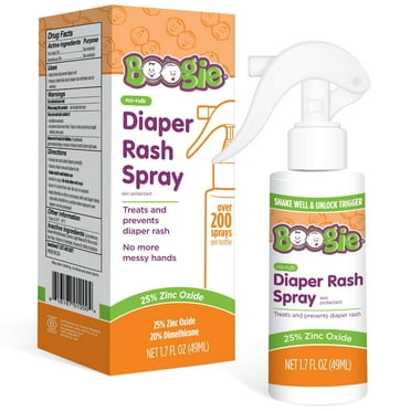Boogie No-Rub Liquid Diaper Rash Spray with Zinc Oxide, 1.7 fl oz