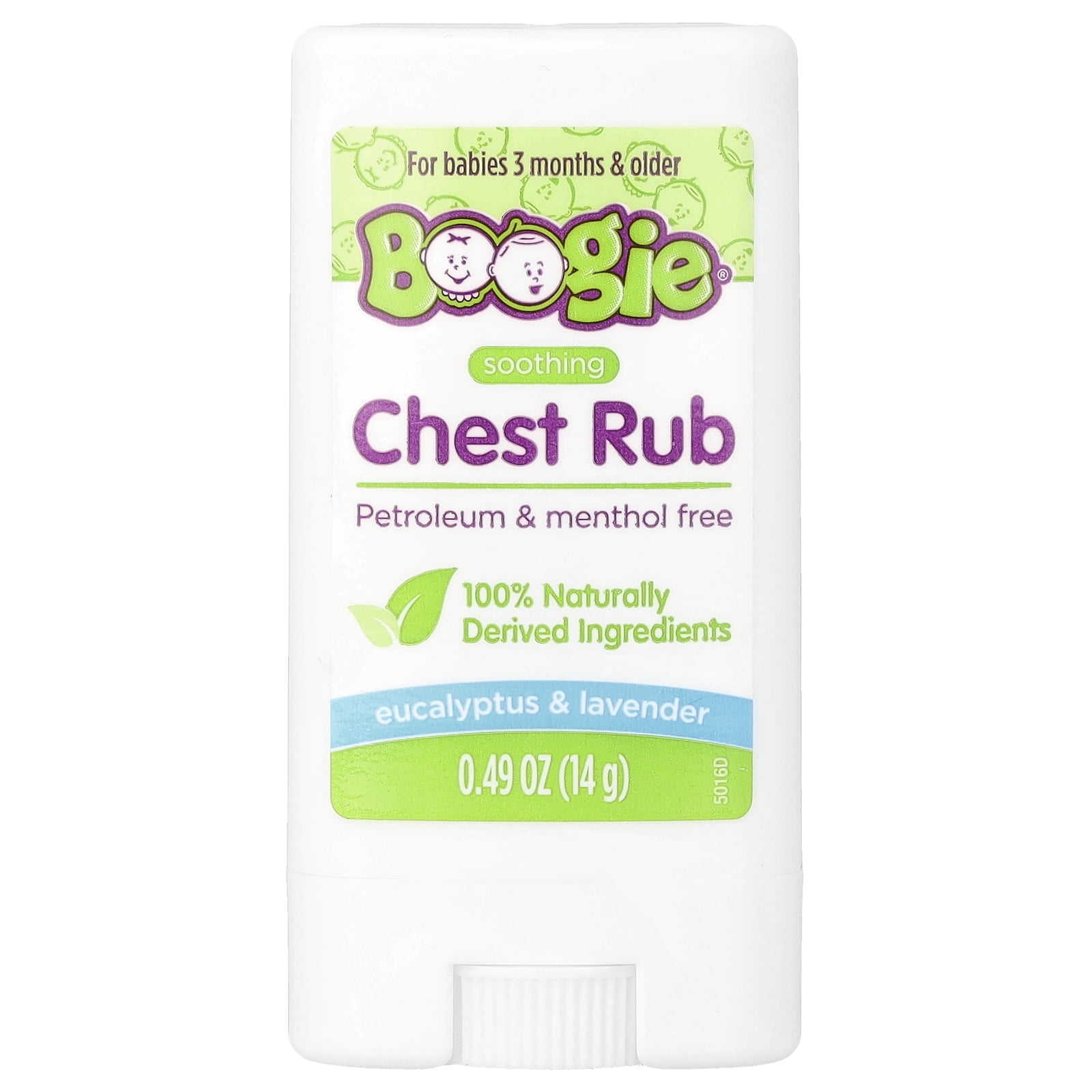 Boogie Wipes Soothing Chest Rub, For Babies 3 Months & Older, Eucalyptus & Lavender, 0.49 oz (14 g)