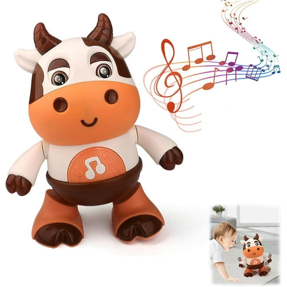 Boogiecow Light Up Dancing Cow,Boogiecow Light Up Dancing Cow For Active Fun,Cute Baby Cow Musical Toys, 2025 New Musical Dancing Cow,Musical Boogiecow Toy, Light-Up Dancing Cow With Music