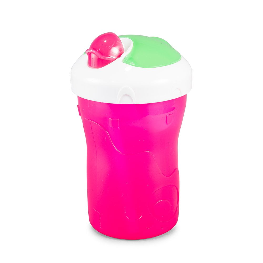 BooginHead SippiSnack Cup with Snack Holder, Pink/Green Pink/Green 06