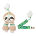 thumbnail image 1 of BooginHead Universal Pacifier Holder Stuffed Animal, Infant Toddler Boys and Girls, Sloth, 1 of 8