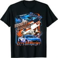 thumbnail image 1 of Boogity Let's Go Racing" 100% Cotton T-Shirt - Short Sleeve, Crew Neck, Cartoon Car Design for Men & Women, 1 of 5