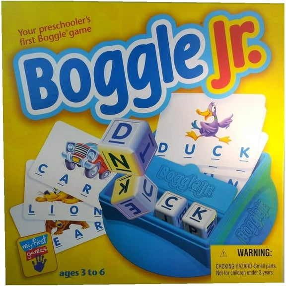 Parker Brothers Boggle Junior Vintage 1988 Pre-School Learning Game