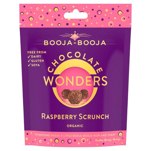 Booja-Booja Raspberry Scrunch Chocolate Wonders 65g, British Import (Pack of 3)