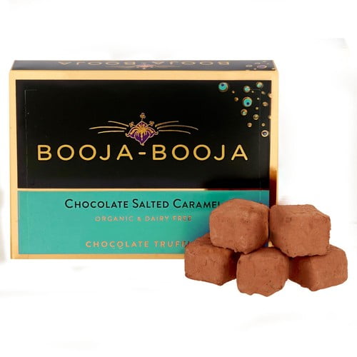 Booja Booja Vegan Chocolate Salted Caramel Truffles 92g, British Import (Pack of 6)