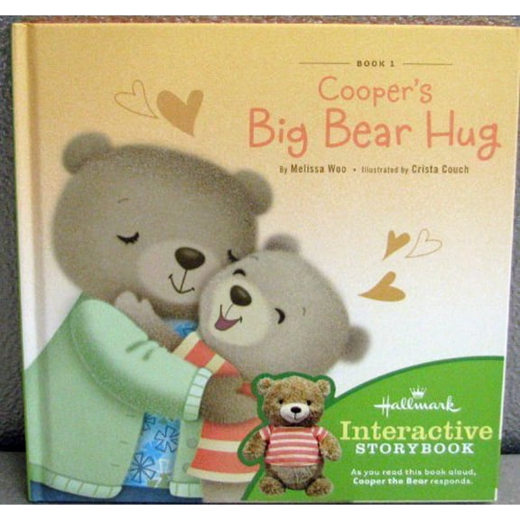 Pre-Owned Hallmark Cooper's Big Bear Hug Interactive Storybook by Melissa Woo (Hardcover)