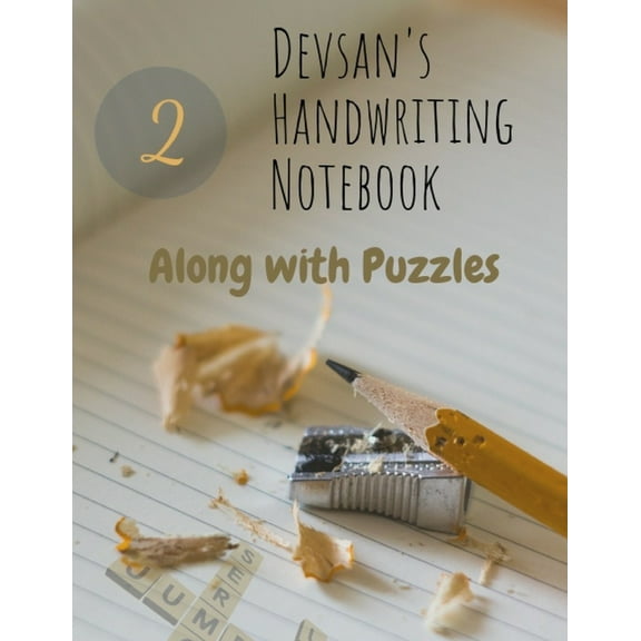 Book 2 Devsan's Handwriting notebook with puzzles - 8.5" x 11": Class notebook - 2, Book 2, (Paperback)