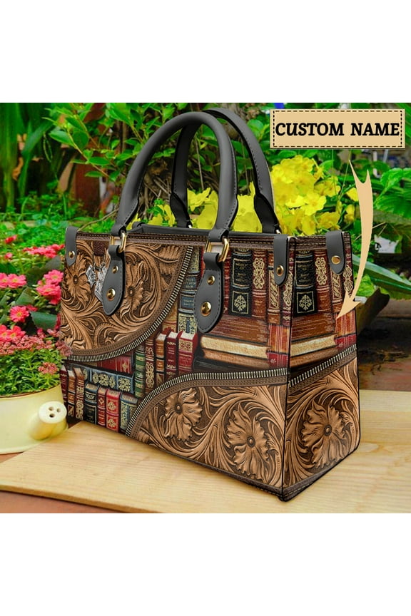 Book 3D Reading Enthusiast Handbag for Woman Teacher Professional Pride Librarian Shoulder Bags Brand Design Leather Totes Gifts