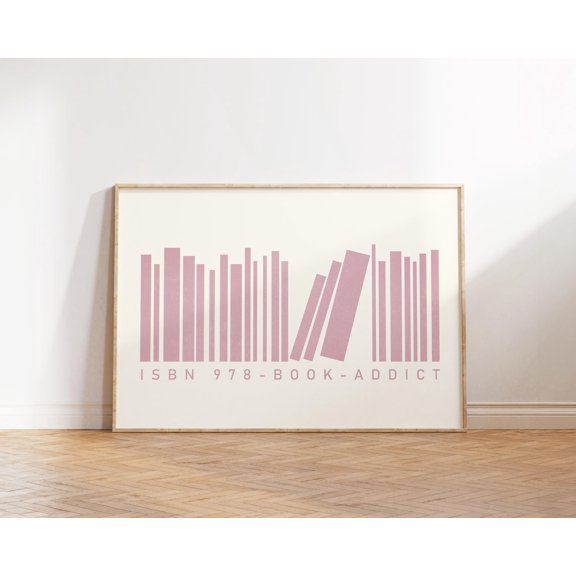 Book Barcode Book Nooks Apartments Book Gallery Wall Art Unframed Paper Print