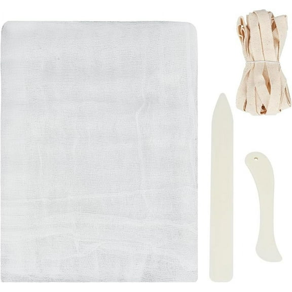 Book Binding Cloth Kits Book Binding Materials Kit Include 45x78 Inch Cotton Book Binding Cloth 2pcs Bone Folder Tools and 2pcs Flat Cotton Book Headbands for Old Books Repairing Supplies colorful