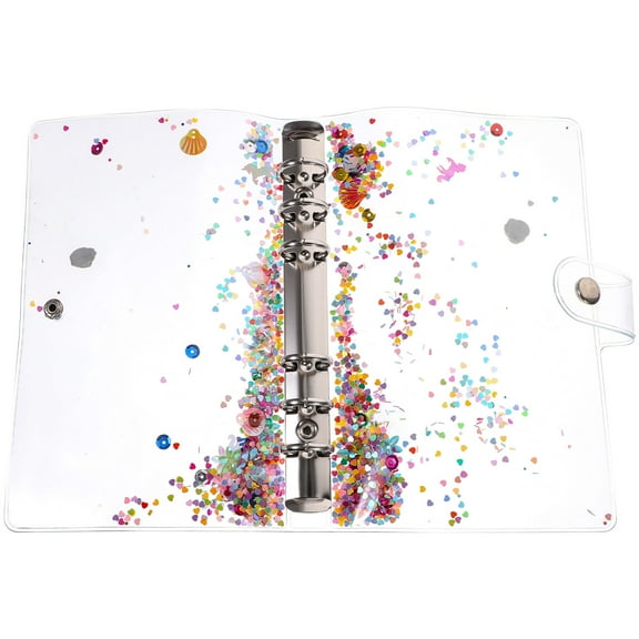 Hytrove Transparent Plastic Loose Leaf Binder Cover for Students, School Supplies, 1 Piece, 7.66 x 5.31 x 0.98 Inches