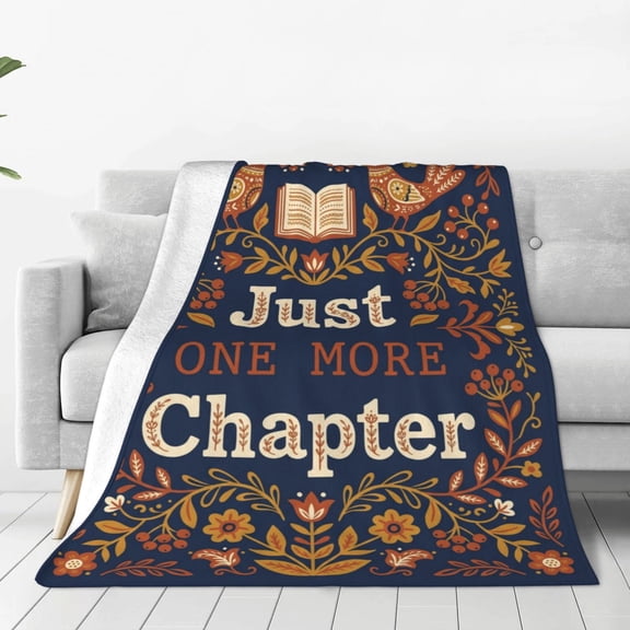 Book Blanket, Classic Antique Bookstack Graphic, Warm Flannel Teacher Gift for Fall Seasons 50x40