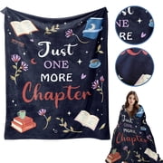 Book Blanket, Reading Blanket, Book Lovers Gifts, Books Lover Blanket, Gifts for Readers Book Lovers, Books Lover Gifts for Women Men, Bookworm Librarian Teacher Gifts for Women, Blue