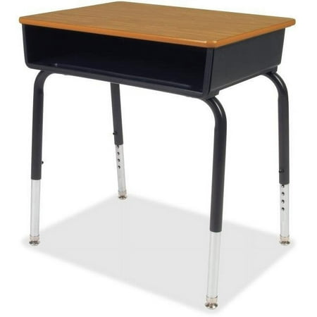 Book Box Student Desk, Medium Oak