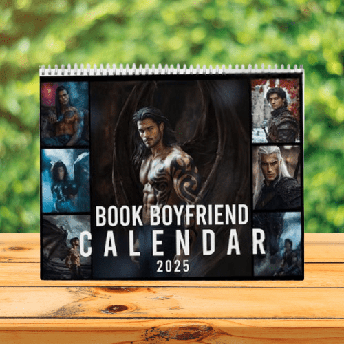 Book Boyfriend Wall Calendar 2025, Book Lovers Calendar 2025, Boyfriend