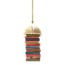 Book Christmas Tree Hanging Ornament, Gifts for Book Lovers, Acrylic Creative Christmas Book Car Decoration, Christmas Tree Decoration Home Decor