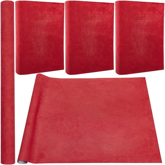 Book Cloth for Books Binding 59 x 16.9in Red Suede Fabric Surface Paper Backed A3-A8 Bookcover Books Album Scrapbooking Archival DIY Covering