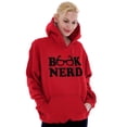 thumbnail image 1 of Book Club Nerd Nerdy Geeky Hipster Women Plus Size Hoodie Brisco Brands 4X, 1 of 4