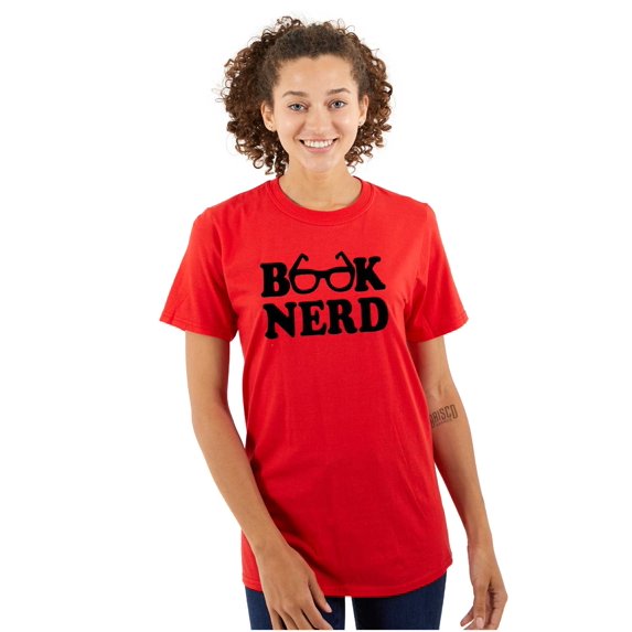 Book Club Nerd Nerdy Geeky Hipster Women's Plus Size Graphic Tee Brisco Brands 2X