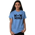 thumbnail image 1 of Book Club Nerd Nerdy Geeky Hipster Women's Plus Size Graphic Tee Brisco Brands 4X, 1 of 5