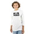 thumbnail image 1 of Book Club Nerd Nerdy Geeky Hipster Women Plus Size Long Sleeve Graphic Tee Brisco Brands 2X, 1 of 3