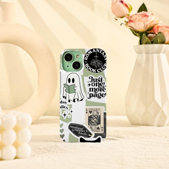 Book Club Tough Case for Apple iPhone, Dual-Layer Polycarbonate TPU Protective Phone Cover