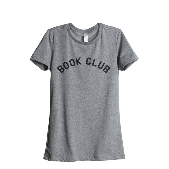 Book Club Women's Fashion Relaxed T-Shirt Tee Heather Grey Small