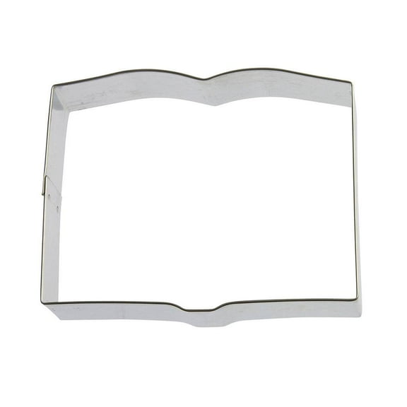 Book Cookie Cutter 4.25 in B1641 - Foose Cookie Cutters - USA Tin Plate Steel