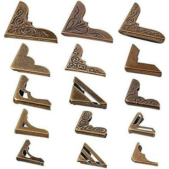 SunnyClue Iron Corner Protectors Guard Edge Cover Metal Cover Pad, 60-pieces