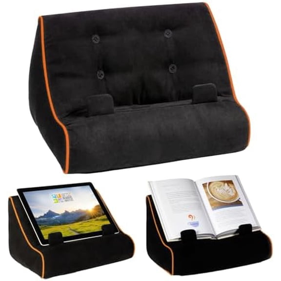 Book Couch iPad Stand | Cushioned Tablet Stand & Book Holder| Reading Pillow for Bed Time | Tablet Lap Rest Cushion | A Fun Gift for Book Lovers