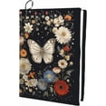 thumbnail image 1 of Book Cover Butterfly Flower Rectangle Nylon Book Protector Suitable 7x10 Inch Books Stretchable Washable Reusable Elastic Notebook Wraps for Softcover Paperbacks Textbook Hardcover Gifts Colorful, 1 of 6