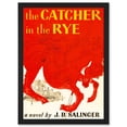 thumbnail image 1 of Book Cover Catcher In The Rye Salinger Classic Novel A4 Artwork Framed Wall Art Print, 1 of 4