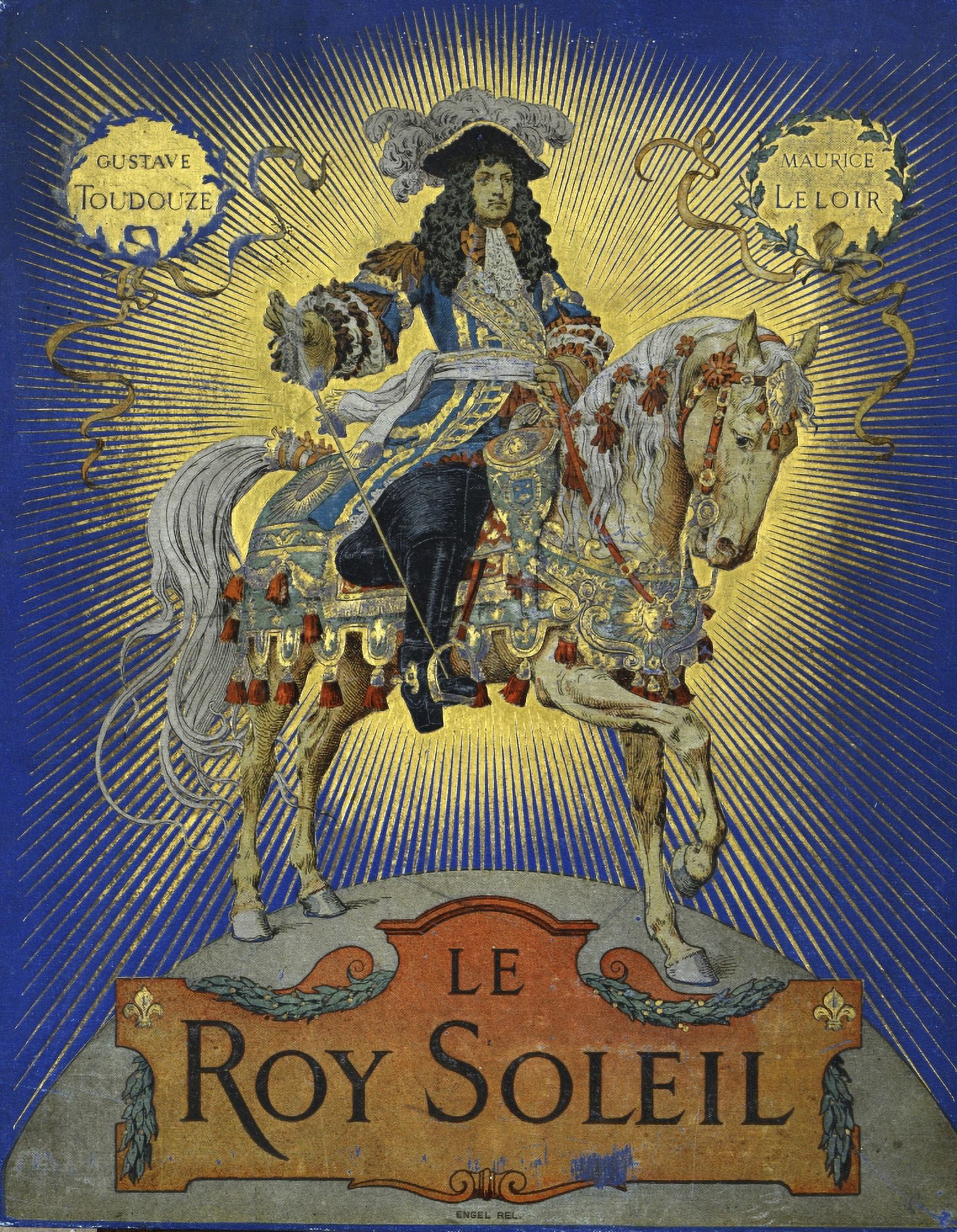 Book Cover Of Le Roy Soleil (The Sun King) By Gustave Toudouze And Maurice Leloir Canvas Art - (24 x 36)