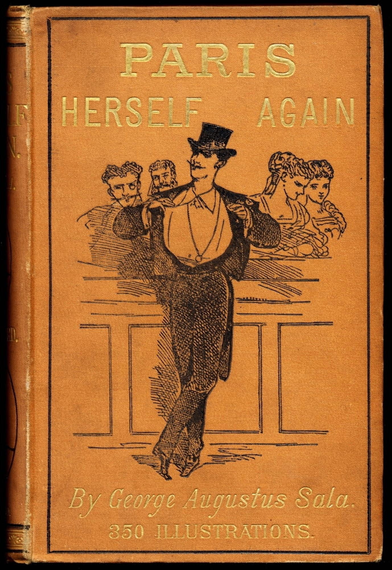 Book Cover Paris Herself Again In 1878 - 9 By George Augustus Sala Published London 1882 By Vizetelly And Co Canvas Art - Ken Welsh Design Pics (12 x 18)