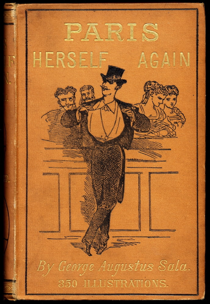 Book Cover Paris Herself Again In 1878 - 9 By George Augustus Sala Published London 1882 By Vizetelly And Co Canvas Art - Ken Welsh Design Pics (24 x 36)