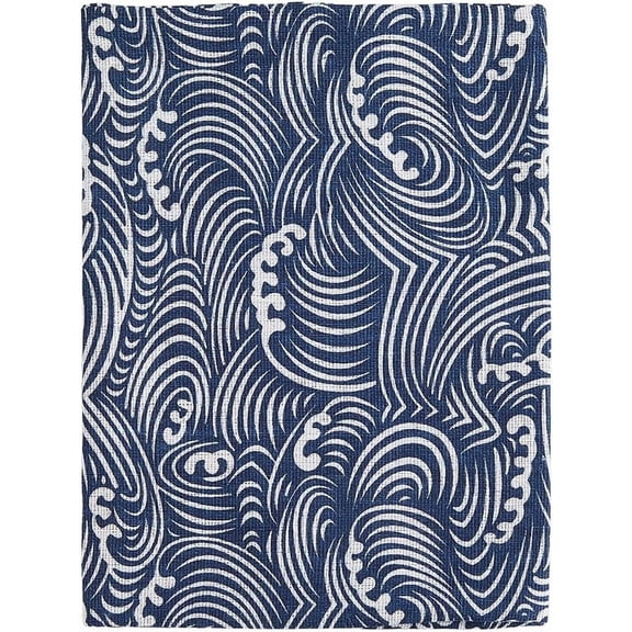 Book Cover Sleeve A5 Paperback Book Protector with Japanese Wave Book Sleeve Portable Washable Book Cover Fabric Novel Book Sleeve for DIY Notebook Planner Book Lovers 14.9x21.8cm