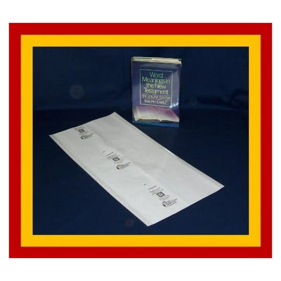 Book Covers 25x24", Clear Mylar, Center-Loading - Protect Dust Jackets & Books - Adjustable, 1.5mil, Lo-Luster, Archival Quality