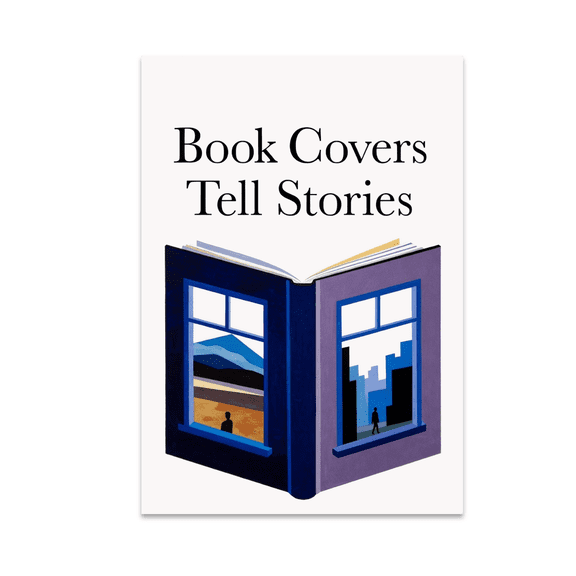 Book Covers Tell Stories - Book Lover - 13x19 Poster Print