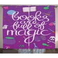 thumbnail image 1 of Ambesonne Book Curtains 2 Panel Set, Full of Magic Witchcraft, 108" x 84", Multicolor, 1 of 3