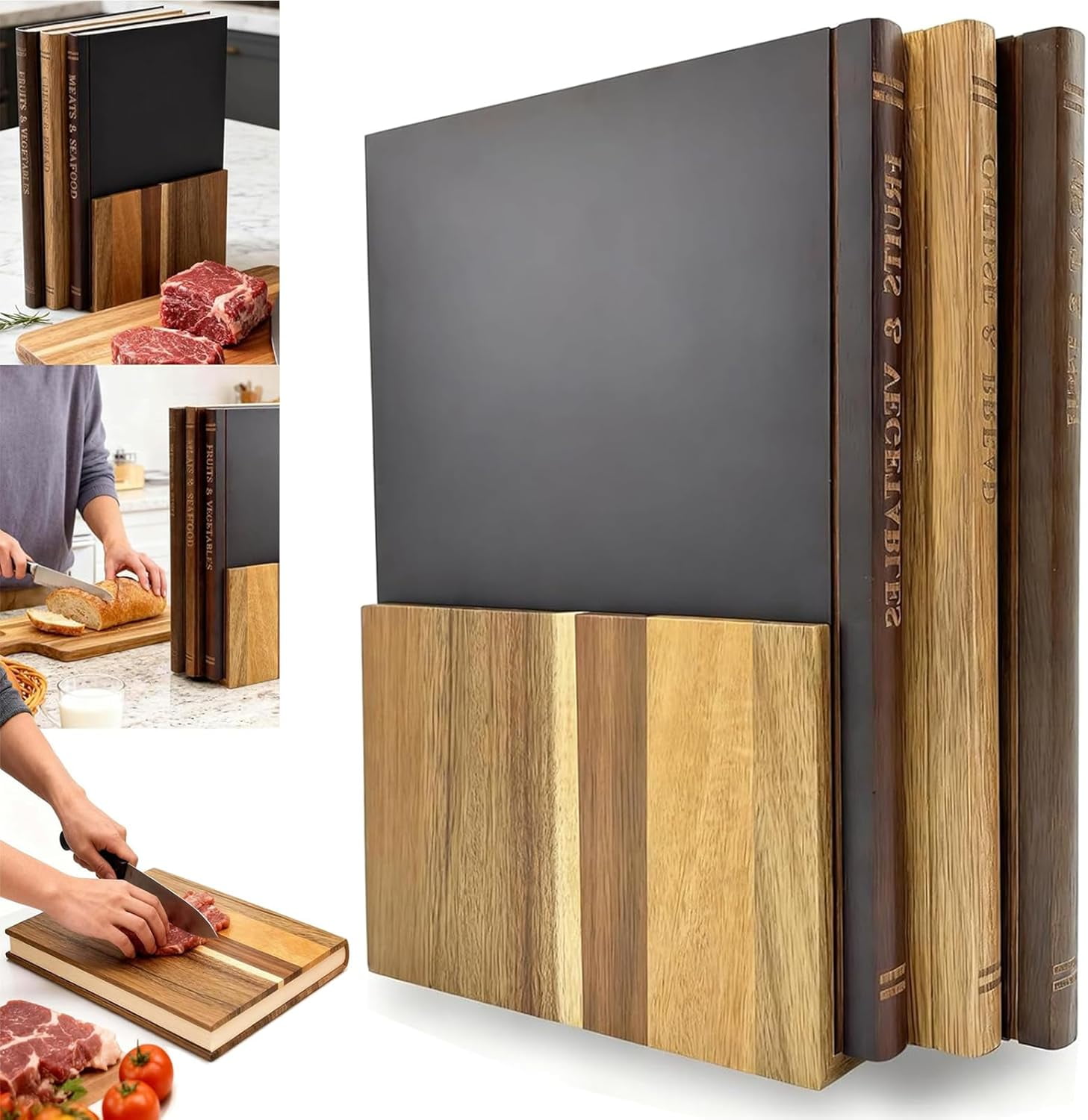 Book Cutting Board Set